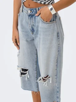 ONLCOBAIN Middels høy midje Loose fit Denimshorts