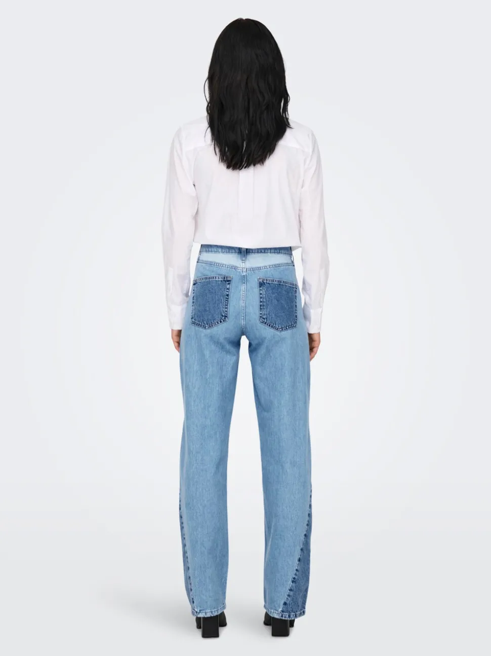 ONLCOBAIN Middels høy midje Wide Leg Fit Jeans