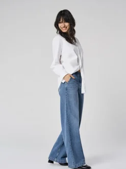 ONLCOMET Middels høy midje Wide Leg Fit Jeans