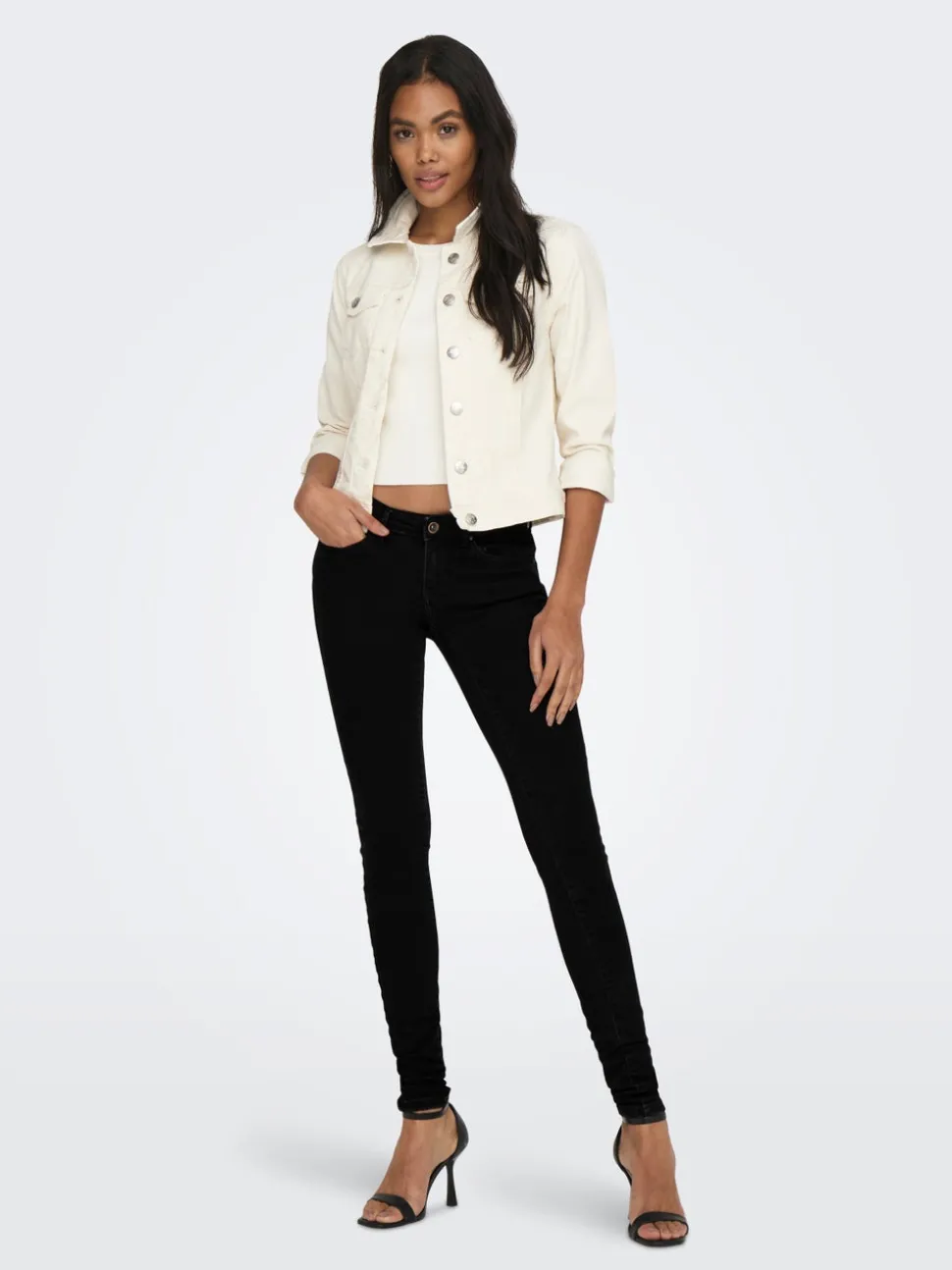 ONLCORAL Lav midje Skinny Fit Jeans