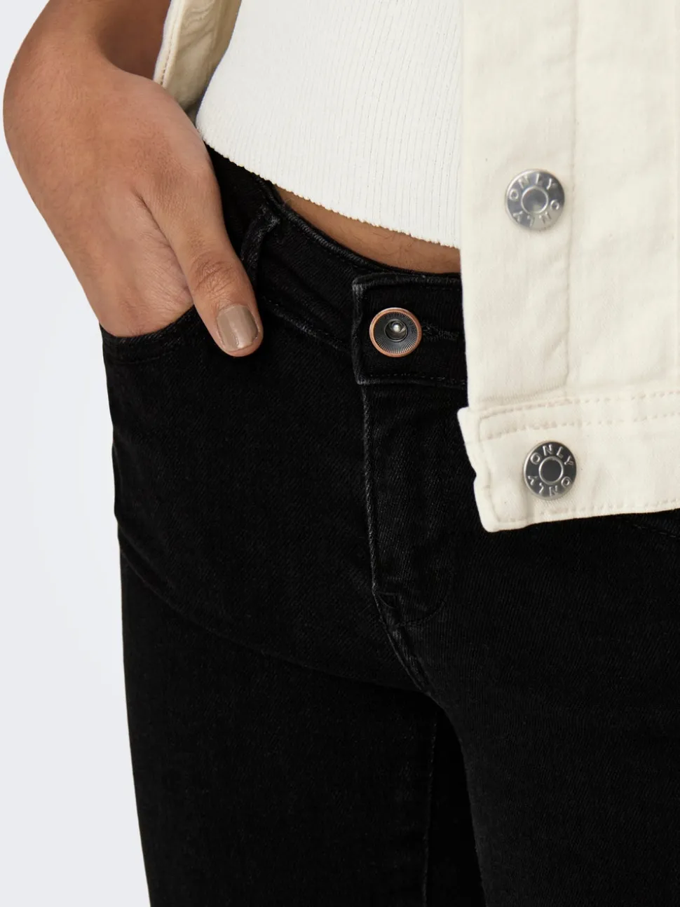ONLCORAL Lav midje Skinny Fit Jeans