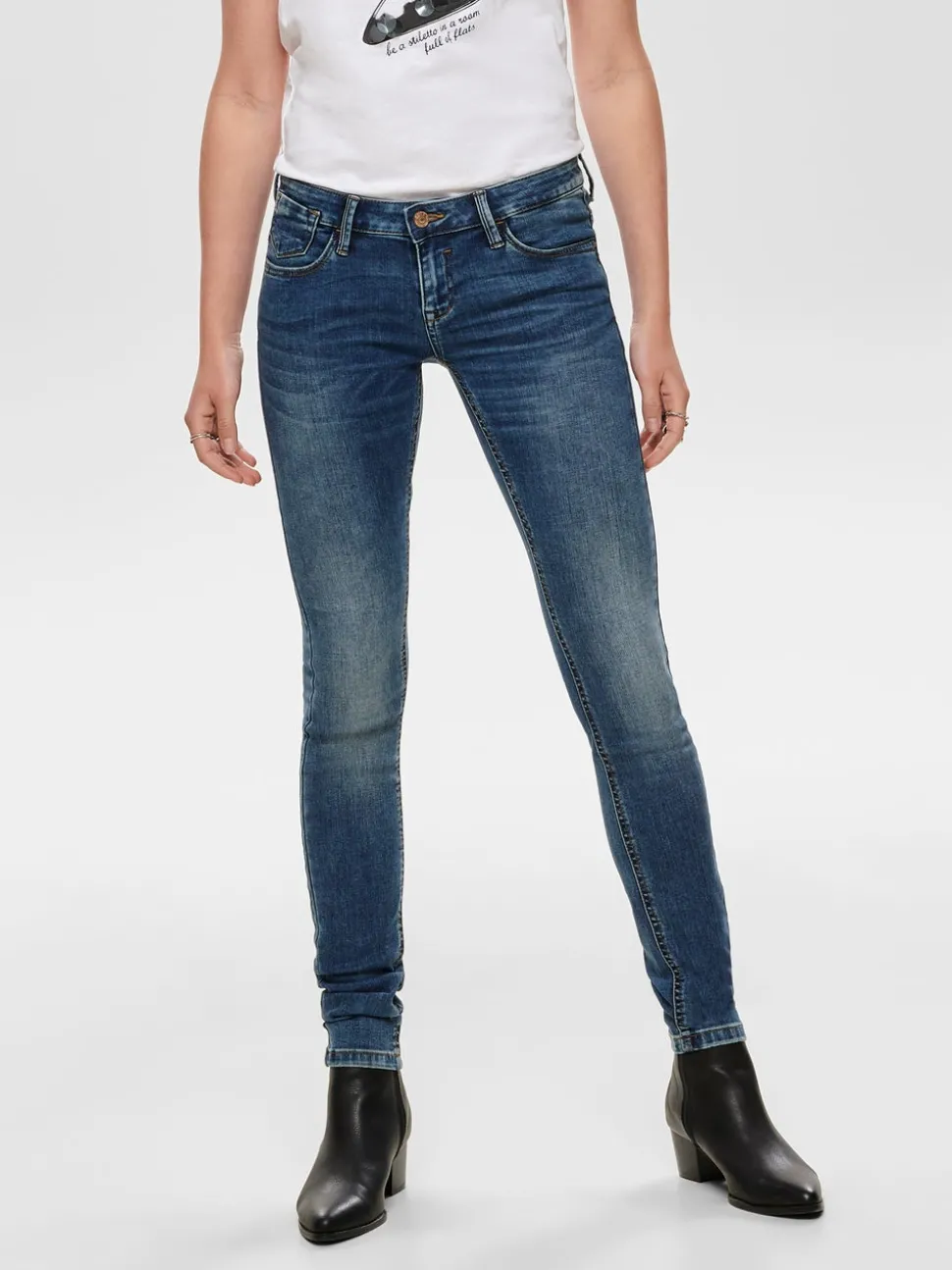 ONLCORAL Superlav midje Skinny Fit Jeans
