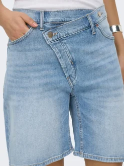 ONLCROSSOVER Middels høy midje Regular Fit Denimshorts