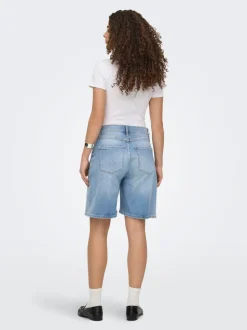 ONLCROSSOVER Middels høy midje Regular Fit Denimshorts