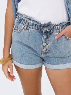 ONLCUBA Høy midje Relaxed Fit Denimshorts