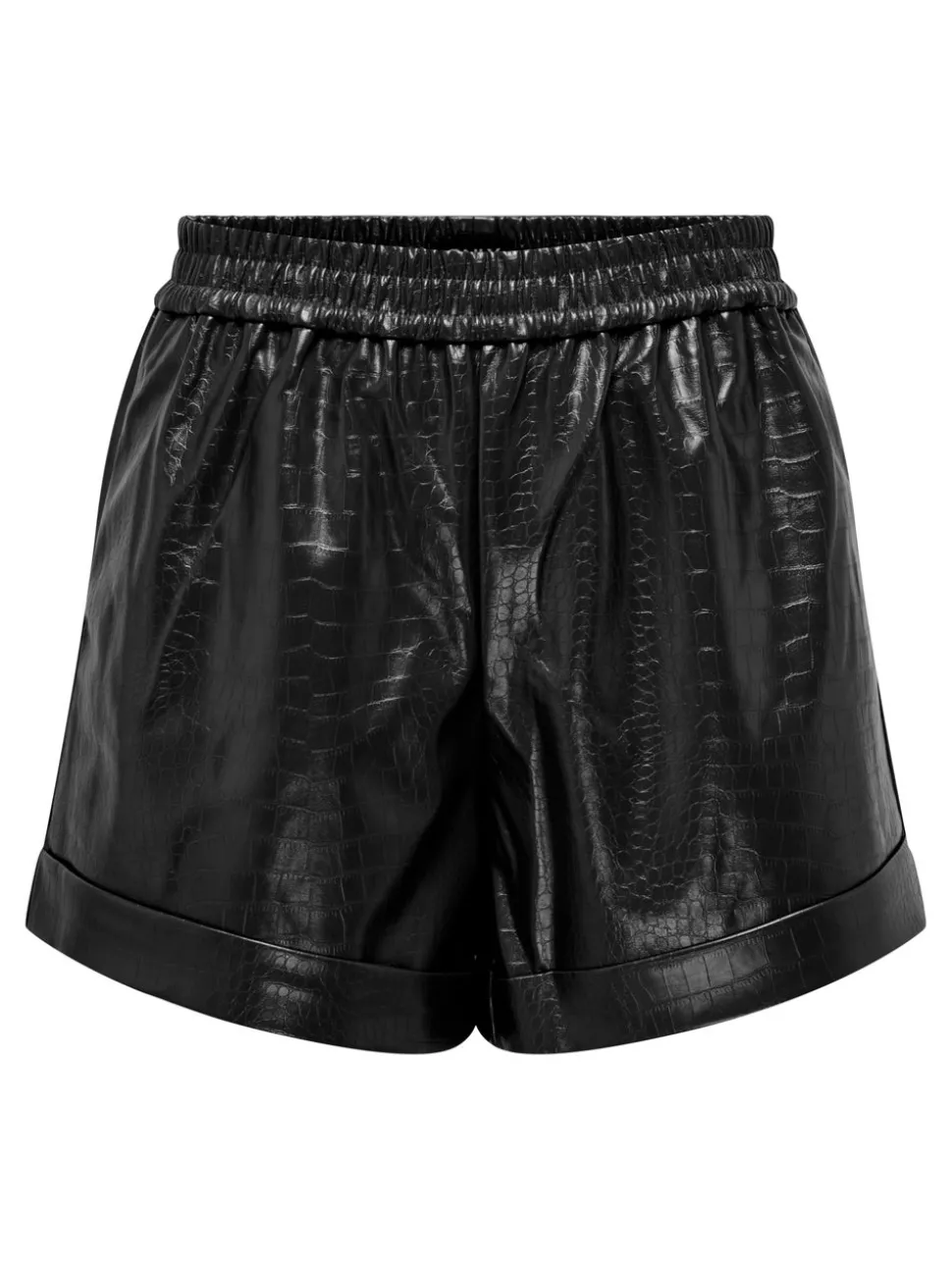 ONLDITTE Oversized Fit Shorts i kunstskinn