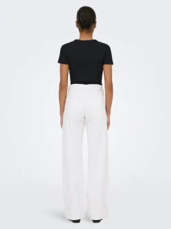 ONLELLA Middels høy midje Wide Leg Fit Jeans