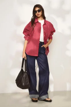 ONLELLA Middels høy midje Wide Leg Fit Jeans