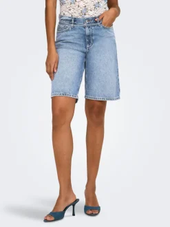 ONLELLA Middels høy midje Regular Fit Denimshorts