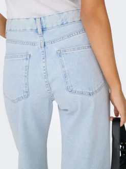 ONLELLA Middels høy midje Wide Leg Fit Jeans