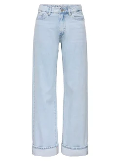 ONLELLA Middels høy midje Wide Leg Fit Jeans