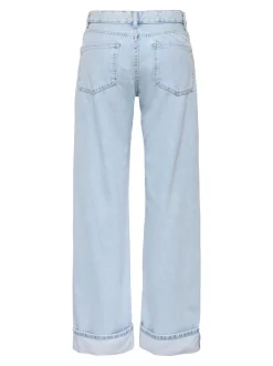 ONLELLA Middels høy midje Wide Leg Fit Jeans
