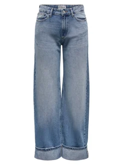 ONLELLA Middels høy midje Wide Leg Fit Jeans