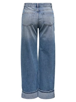 ONLELLA Middels høy midje Wide Leg Fit Jeans