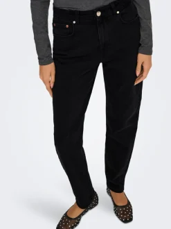 ONLEMEL Høy midje Straight Fit Ankellengde Jeans
