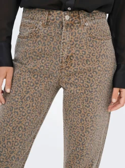 ONLEMILY Høy midje Straight Fit Ankellengde Jeans