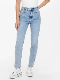 ONLEMILY Høy midje Straight Fit Ankellengde Jeans