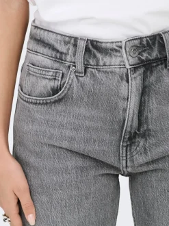 ONLEMILY Høy midje Straight Fit Ankellengde Jeans