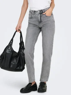 ONLEMILY Høy midje Straight Fit Ankellengde Jeans