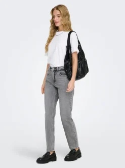 ONLEMILY Høy midje Straight Fit Ankellengde Jeans
