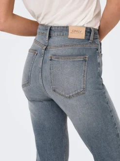 ONLEMILY Høy midje Straight Fit Ankellengde Jeans