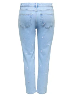 ONLEMILY Høy midje Straight Fit Ankellengde Jeans