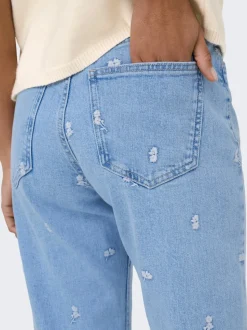 ONLEMILY Høy midje Straight Fit Ankellengde Jeans