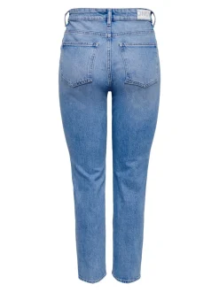 ONLEMILY Høy midje Straight Fit Ankellengde Jeans