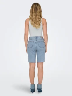 ONLEMILY Høy midje Straight Fit Denimshorts