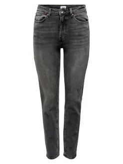 ONLEMILY Høy midje Straight Fit Ankellengde Jeans