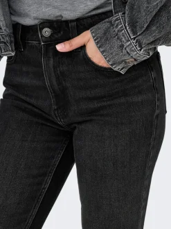 ONLEMILY Høy midje Straight Fit Ankellengde Jeans