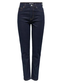 ONLEMILY Høy midje Straight Fit Ankellengde Jeans