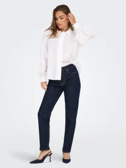 ONLEMILY Høy midje Straight Fit Ankellengde Jeans