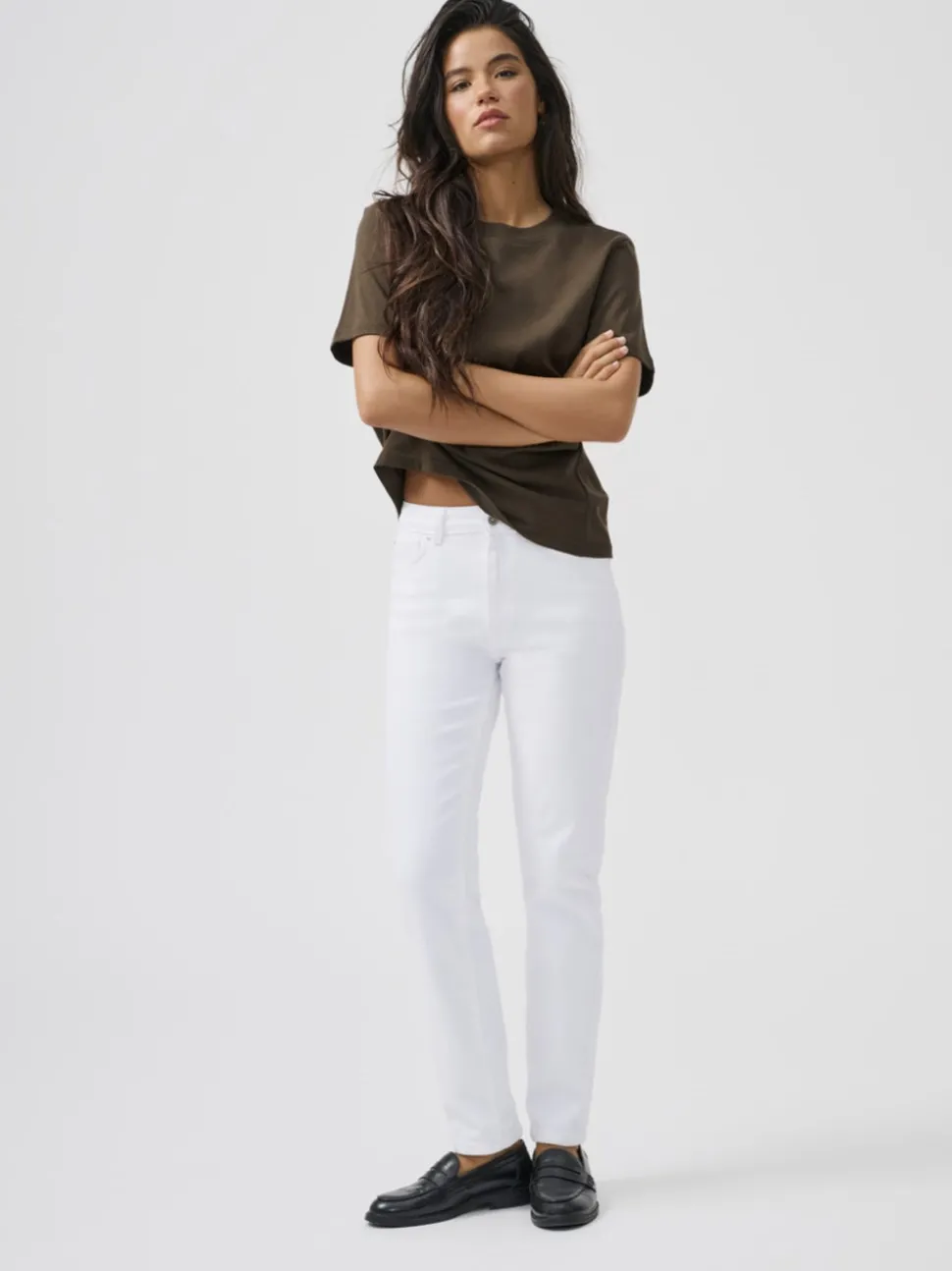 ONLEMILY Høy midje Straight Fit Ankellengde Jeans
