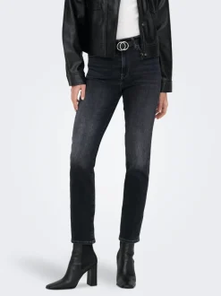 ONLEMILY Høy midje Straight Fit Ankellengde Jeans