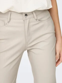 ONLEMILY Regular Fit Bukse i kunstskinn