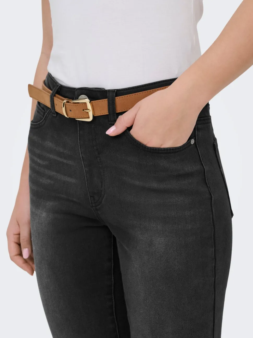 ONLEMILY-MILA Høy midje Straight Fit Ankellengde Jeans