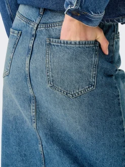 ONLENYA Denim Denimskjørt Midiskjørt