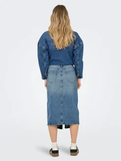 ONLENYA Denim Denimskjørt Midiskjørt