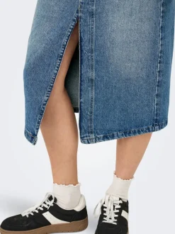 ONLENYA Denim Denimskjørt Midiskjørt