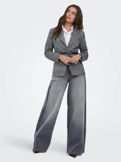 ONLFRANCESCA Middels høy midje Wide Leg Fit Jeans