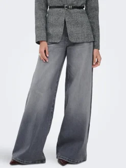 ONLFRANCESCA Middels høy midje Wide Leg Fit Jeans