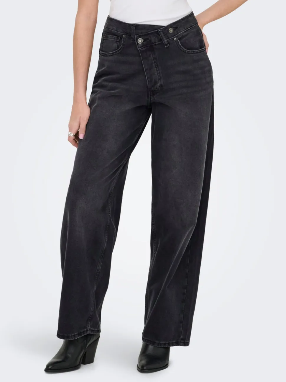 ONLGIORGIA Middels høy midje Baggy Fit Jeans