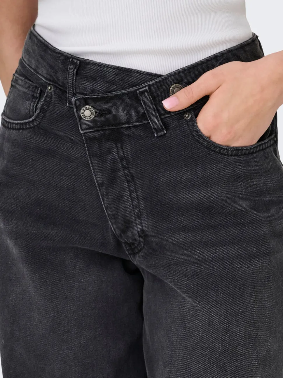 ONLGIORGIA Middels høy midje Baggy Fit Jeans