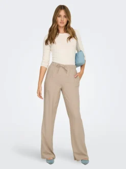 ONLGOA Straight Fit Lin Bukser