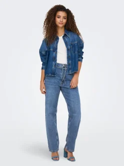 ONLGYPSY Høy midje Slim Straight Fit Jeans