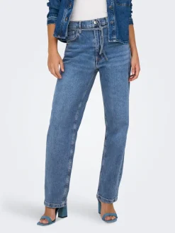ONLGYPSY Høy midje Slim Straight Fit Jeans