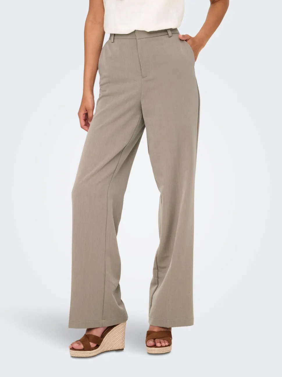 ONLHATTIE-LANA Straight Tapered Fit Bukser med vide ben