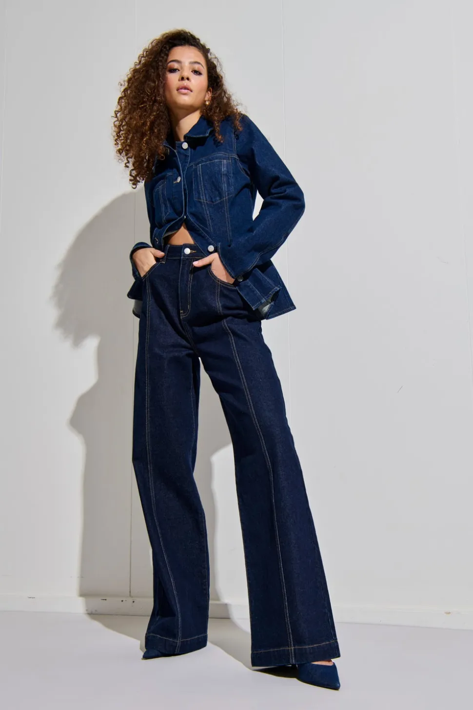 ONLHOPE Ekstra høy midje Wide Leg Fit Jeans