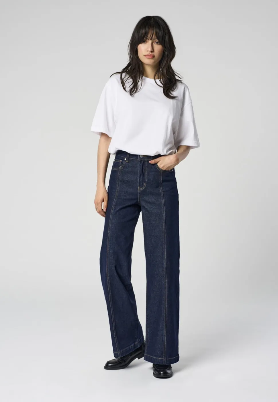 ONLHOPE Ekstra høy midje Wide Leg Fit Jeans